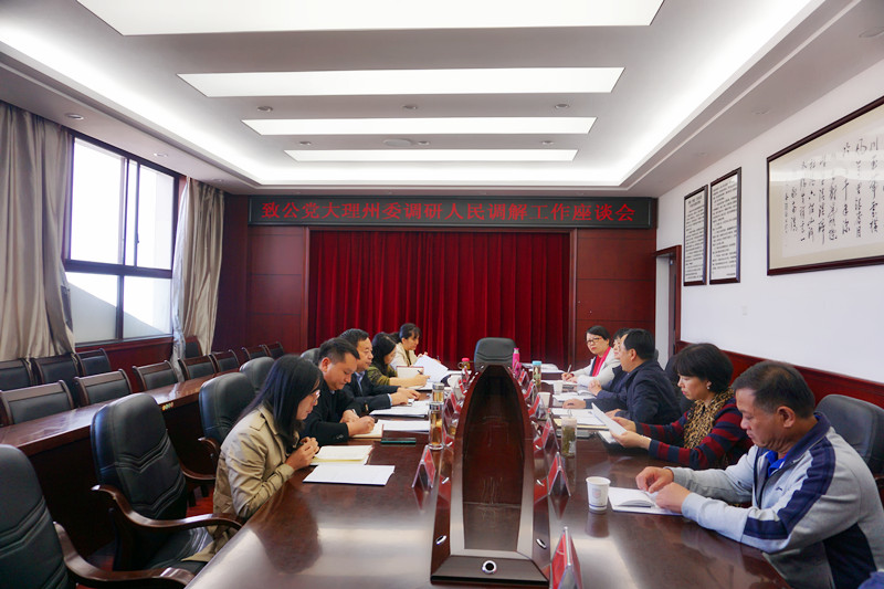 大理州司法局调研座谈会_副本