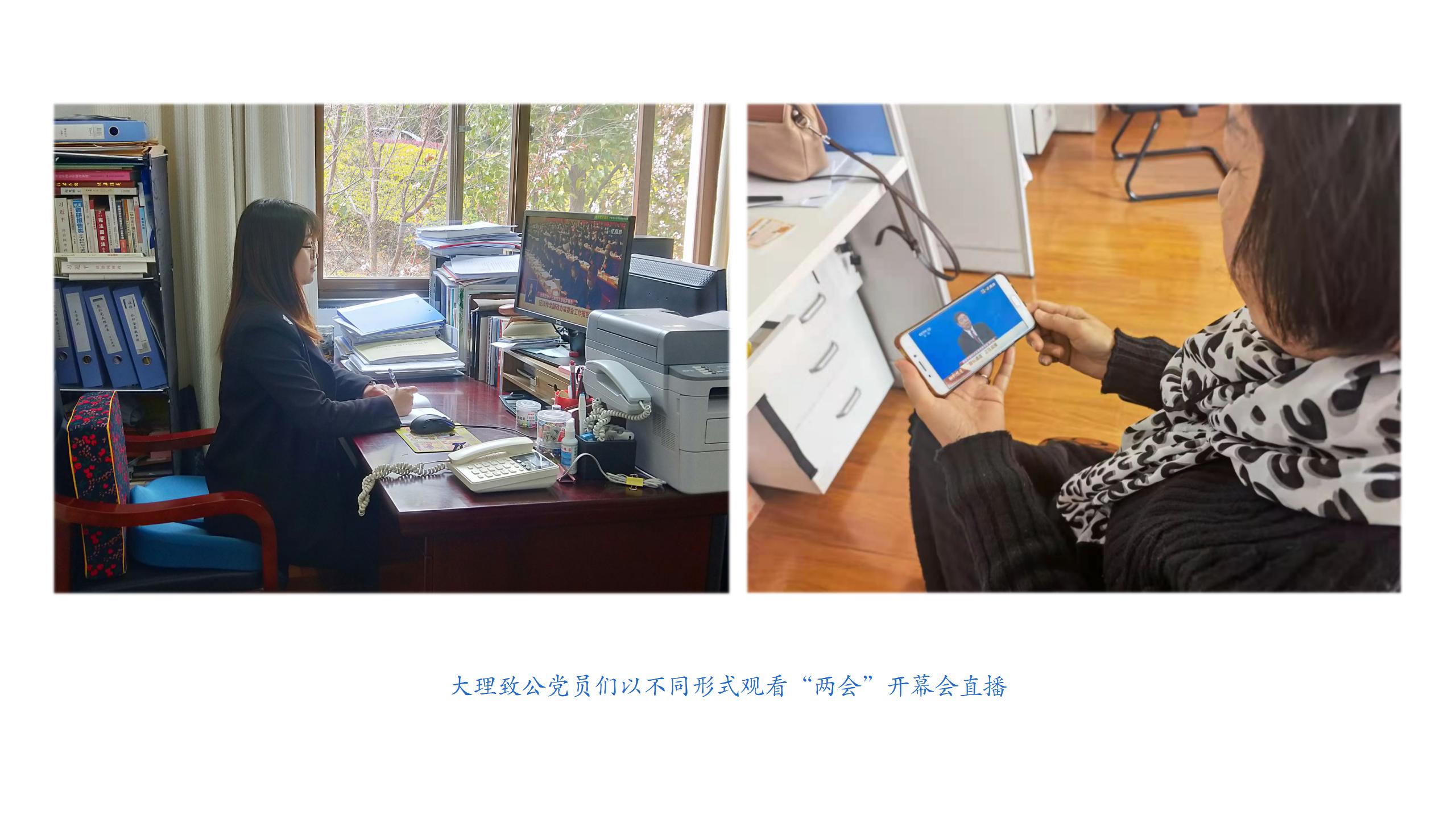 大理致公党员收听收看全国“两会”开幕会直播_09