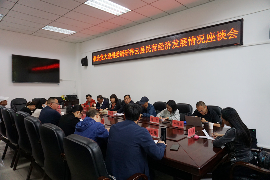 祥云县座谈会现场