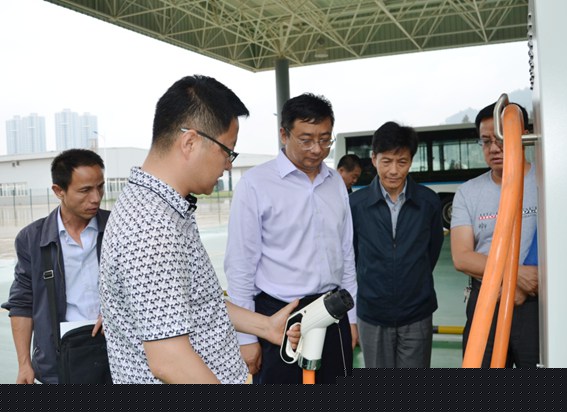 调研五龙公司电动汽车充电桩